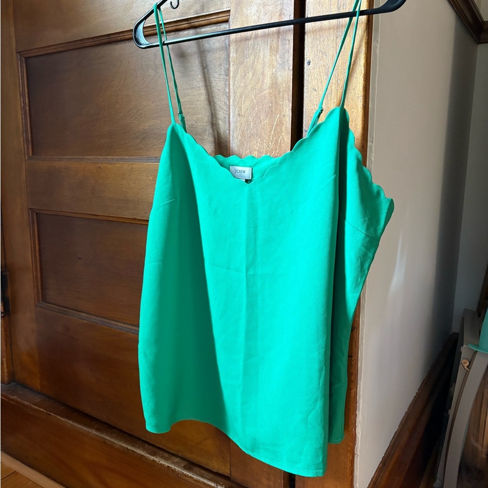 J. Crew Vibrant Green Camisole Top